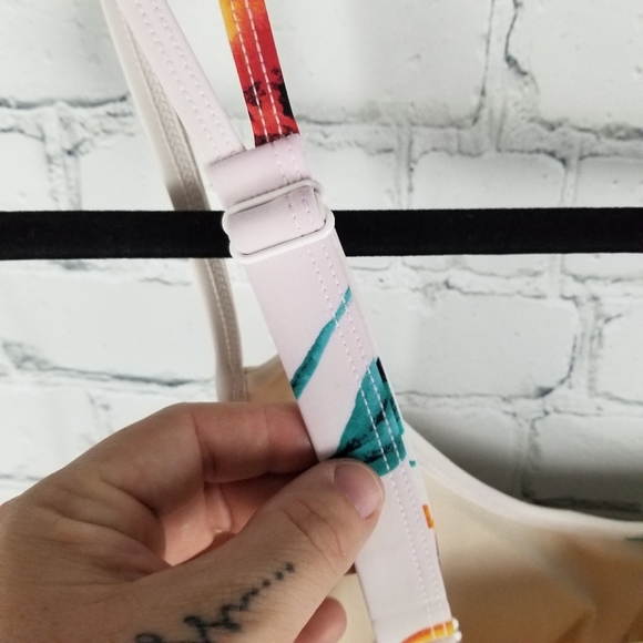 THYME | tie up floral flower maternity tankini swim top - Picture 4 of 6